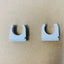 [E1735] Electrical clip  25mm- wall mounting  (grey)