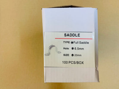 [E 1]  20mm saddles  ( 100 clips)
