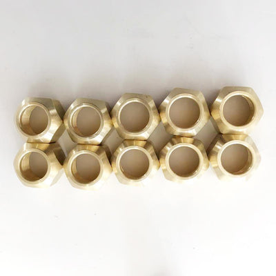 1/2" Brass Crox Nuts X 10pcs (free shipping) - NZ Pipe