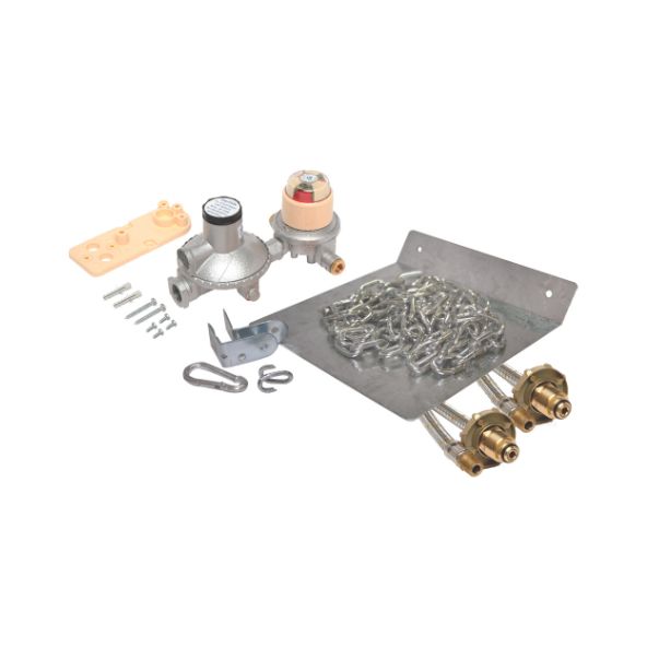 [GRG1002] Bromic Adjustable Gas Regulator Kit 8Kg 400Mj