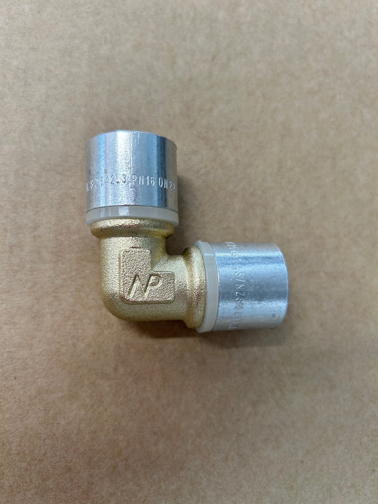 [CRP1004] PB Crimp Brass Elbow