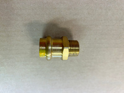 [CPF1007] Copper Press Adapter Gas 20mm-15mm 1/2" Thread Male