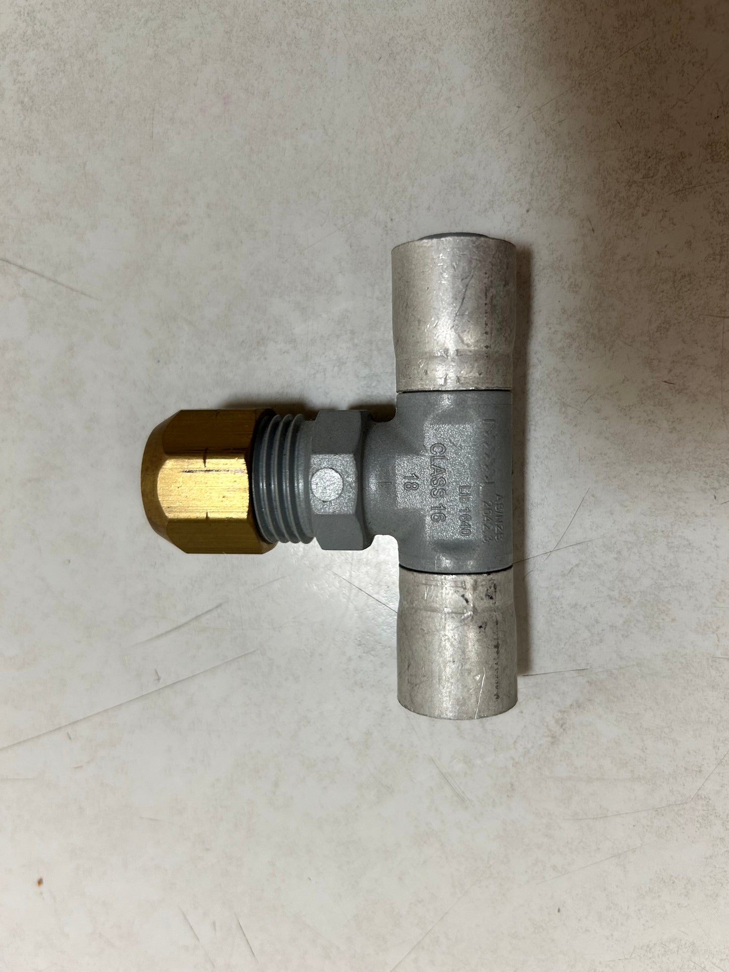 [CRP1050] PB Crimp Tee PB To Copper 15mm (PB x Copper x PB)