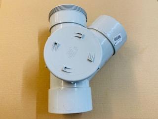 [PVC1017] PVC Inspection Y Junction 100mm