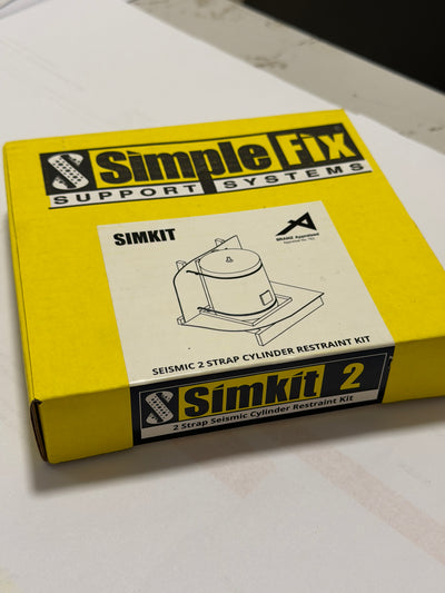 [GSA1003] SimpleFix 2 Strap Seismic Cylinder Restraint Kit (SimKit 2)