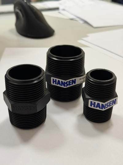 [ABN1002] Hansen Threaded Hex Nipple