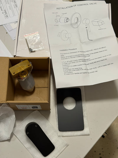 Swiss Shower Mixer (Watermark) - Matte Black