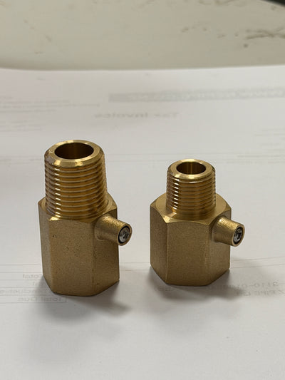 [GTM1002] Brass Gas Test Point Adaptor (Male/Female)