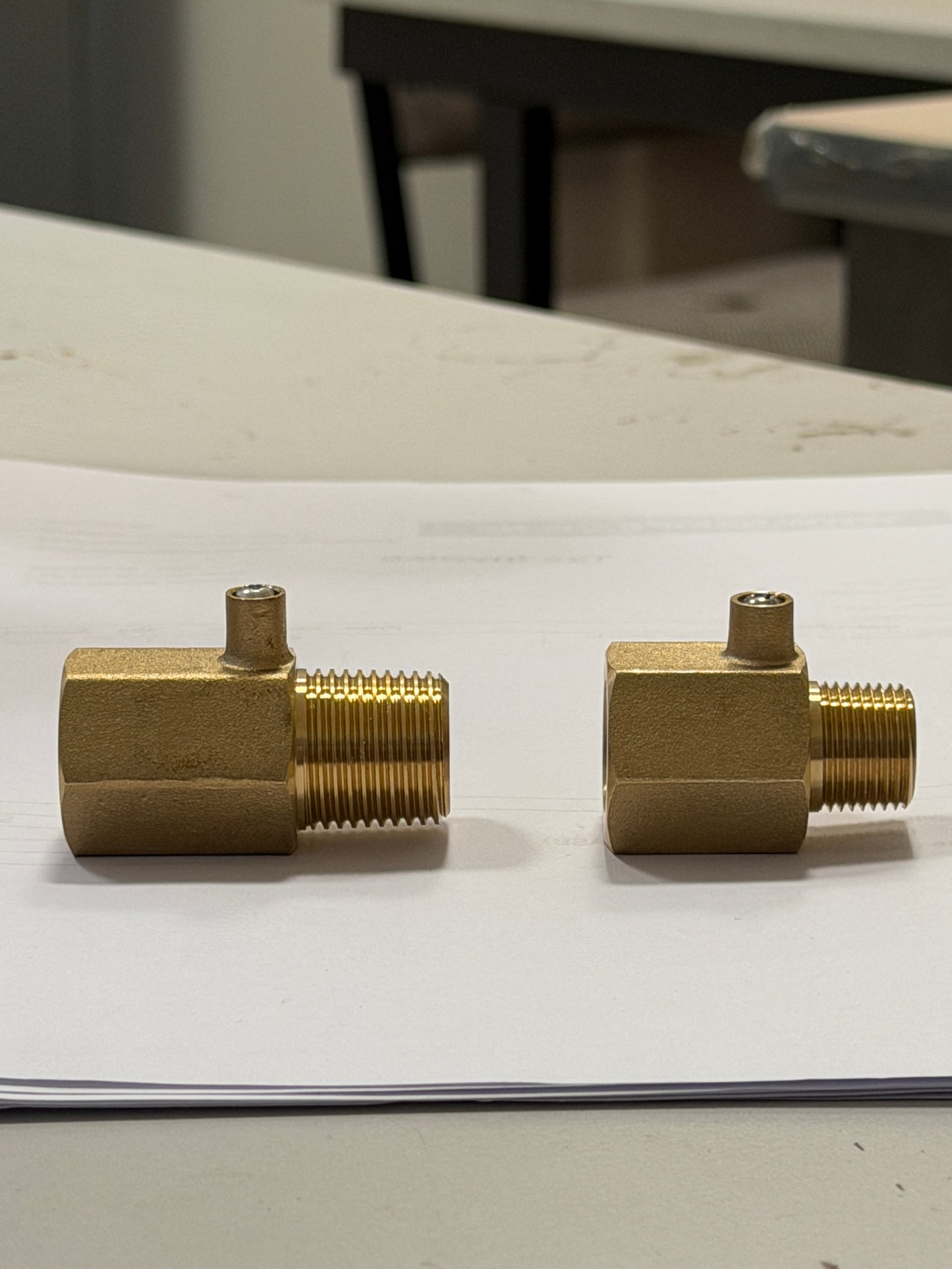 [GTM1002] Brass Gas Test Point Adaptor (Male/Female)