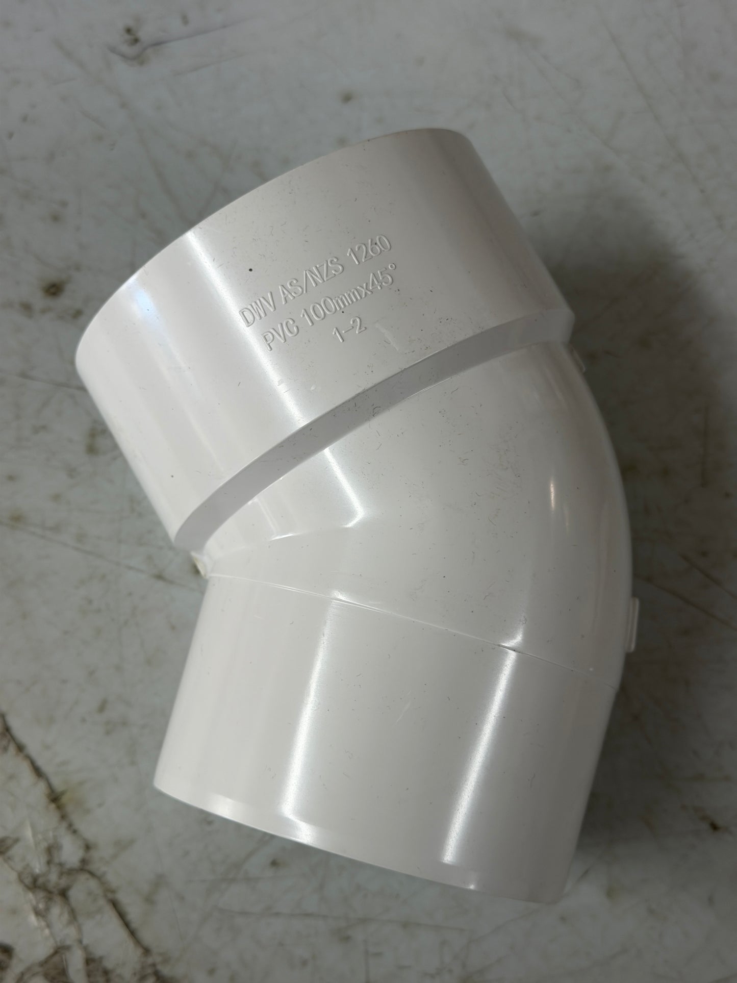 [PVC1011] PVC In Pipe Bend 45 Degree 100mm