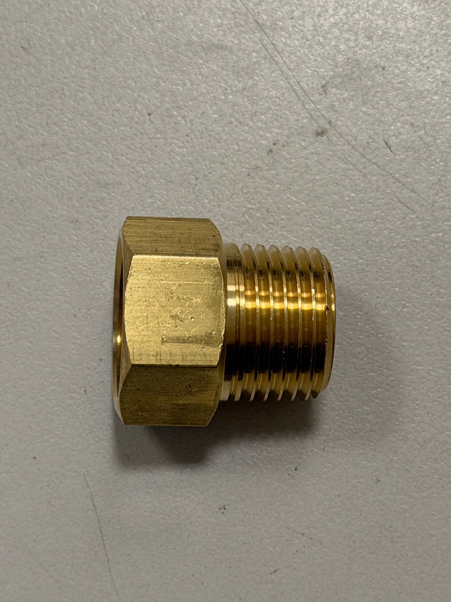 [BRF1028] Brass Adaptor With Chamfer 1/2" (Male/Female)