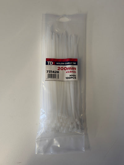 [TDS1002] TDX Nylon Cable Tie 200mm x 3.6mm