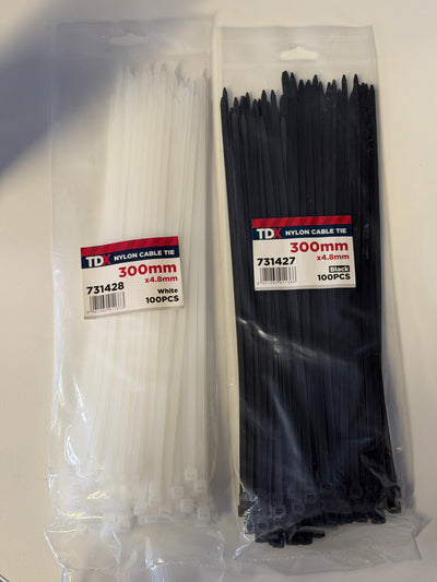 [TDS1003] TDX Nylon Cable Tie 300mm x 4.8mm