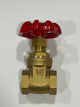 [GVL1001] Brass Gate Valve 15mm Red
