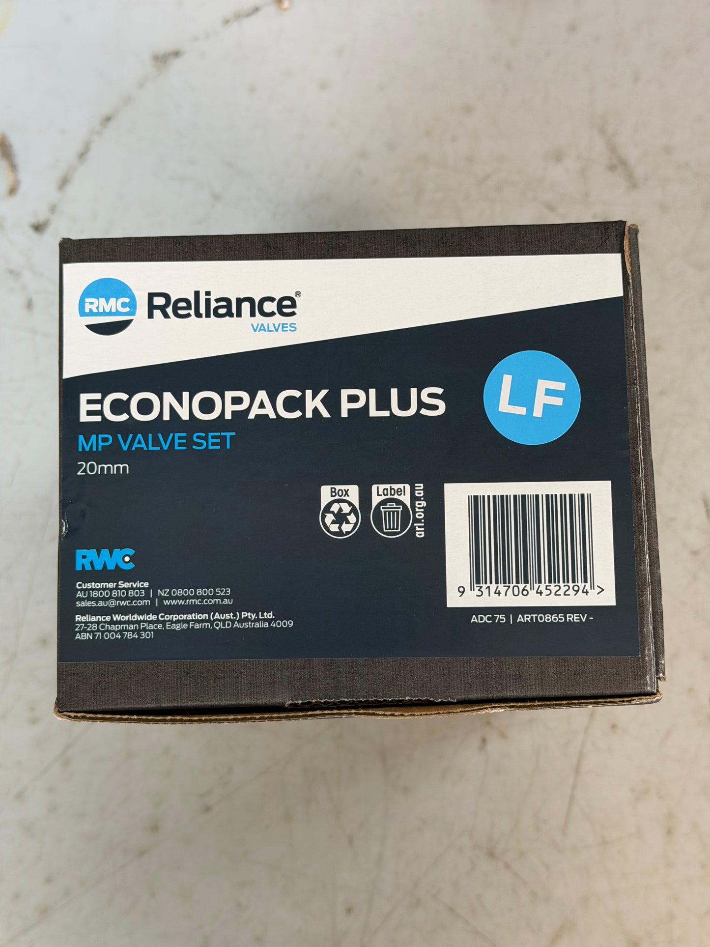 [CVK1001] RMC Main Pressure Cylinder Valve Set (Econopack+)