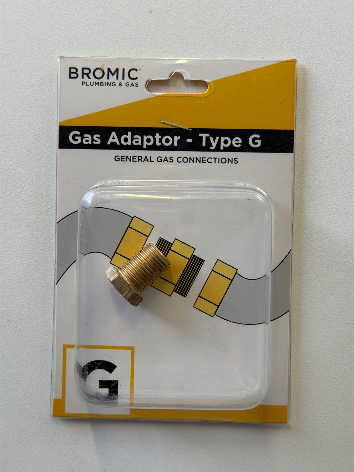 Bromic Gas Adaptor Type G AC29 (1/4" NPT Male to 5/16" Inverted Flare)