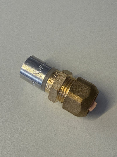 [CRP1025] PB Crimp Brass Adaptor Copper To PB
