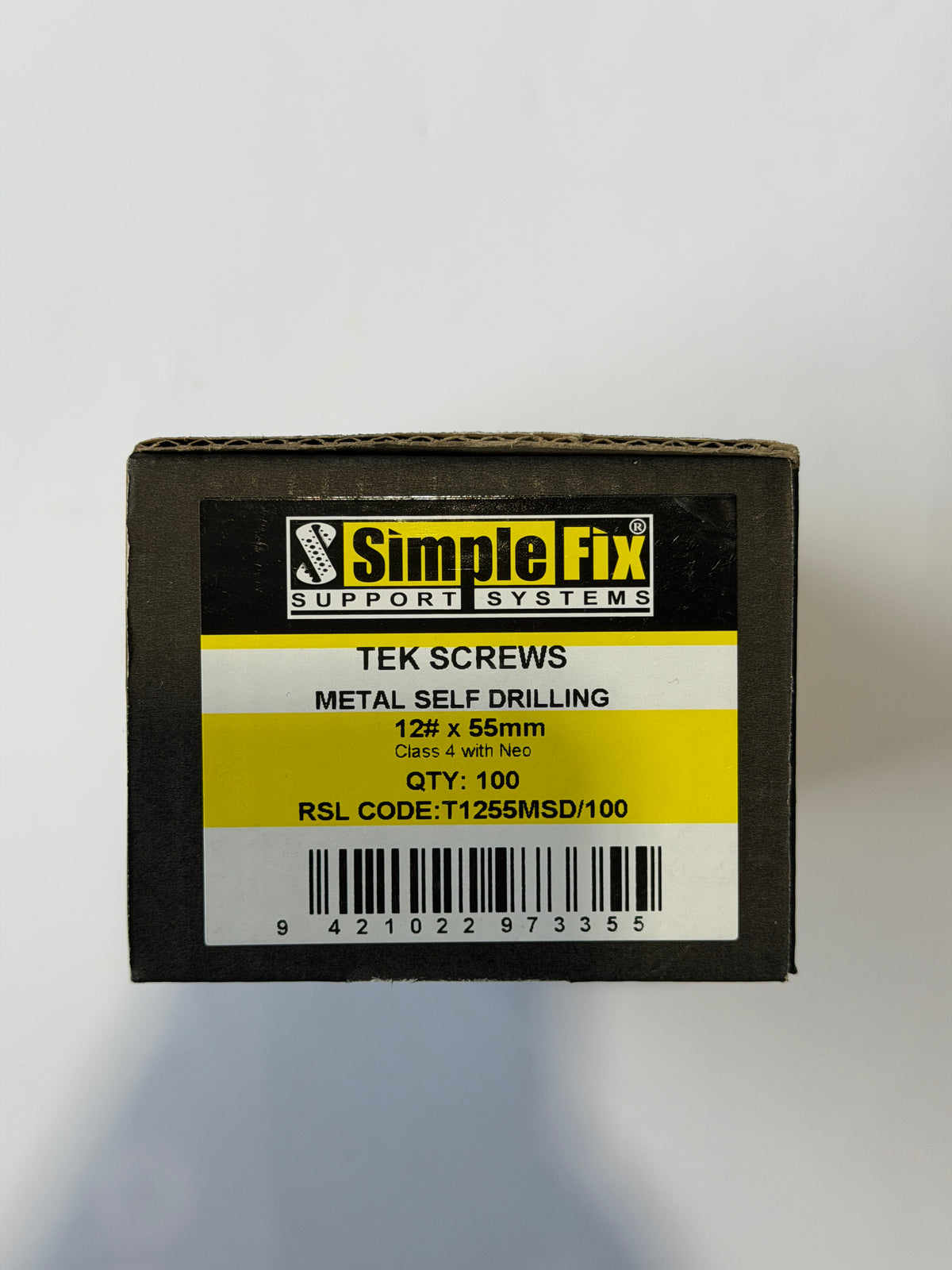 [SBL1003] SimpleFix Tek Metal Self Drilling Screws 12 x 55mm Neo