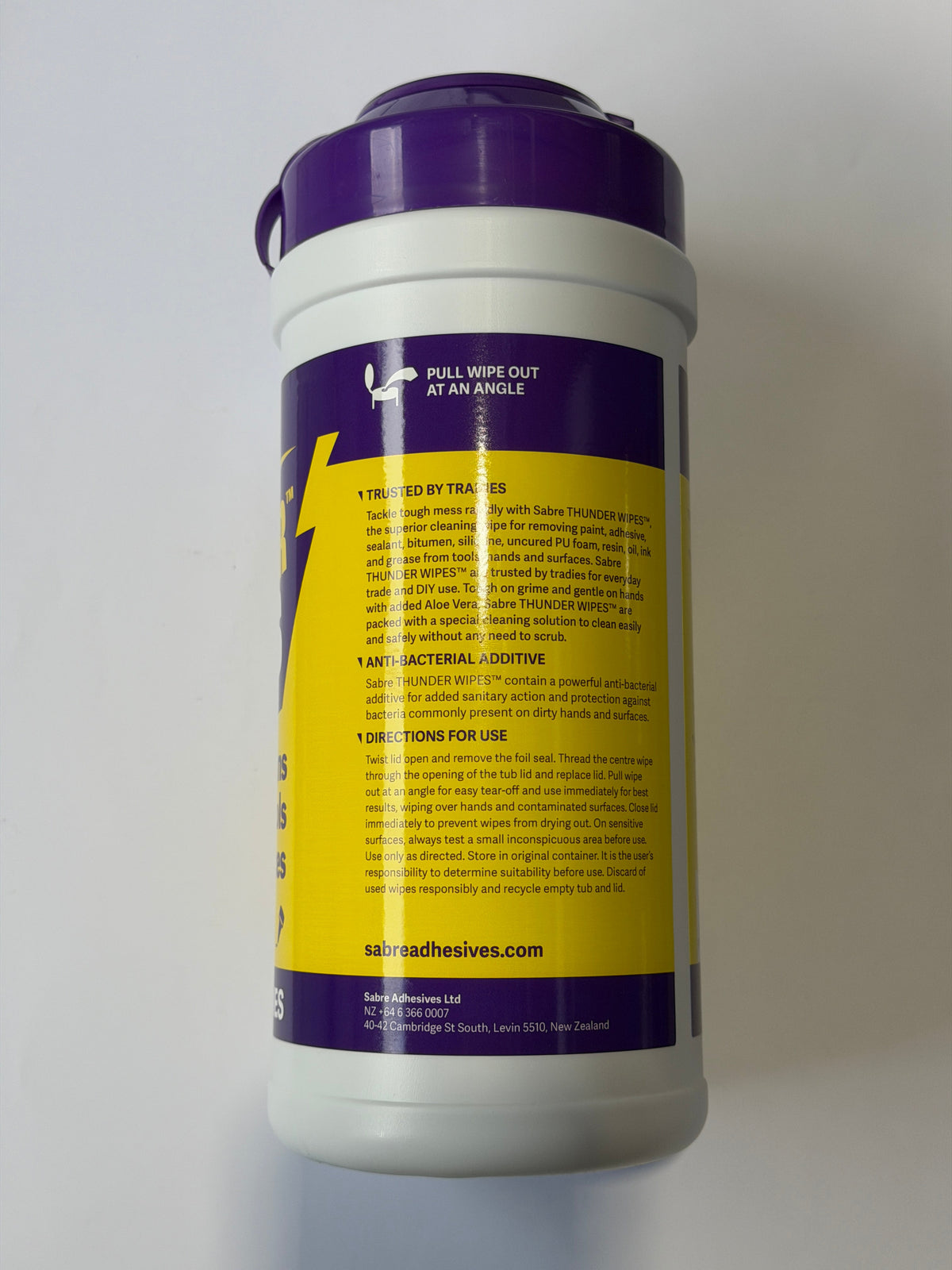 [PPE1002] SimpleFix Sabre Thunder Wipes Antibacterial Trade Tub