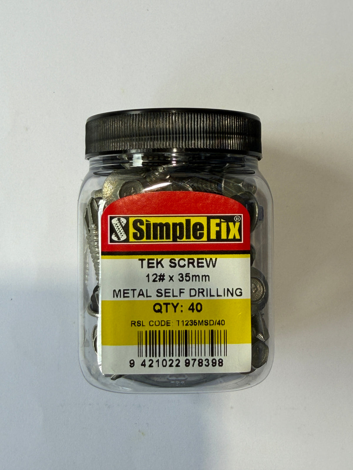 [SBL1005] SimpleFix Tek Metal Self Drilling Screw 12 x 35mm C4 Neo