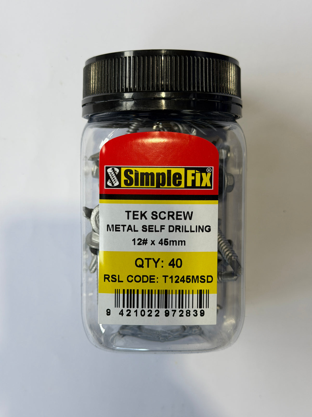 [SBL1011] SimpleFix Tek Metal Self Drilling Screw 12 x 45mm C4 Neo