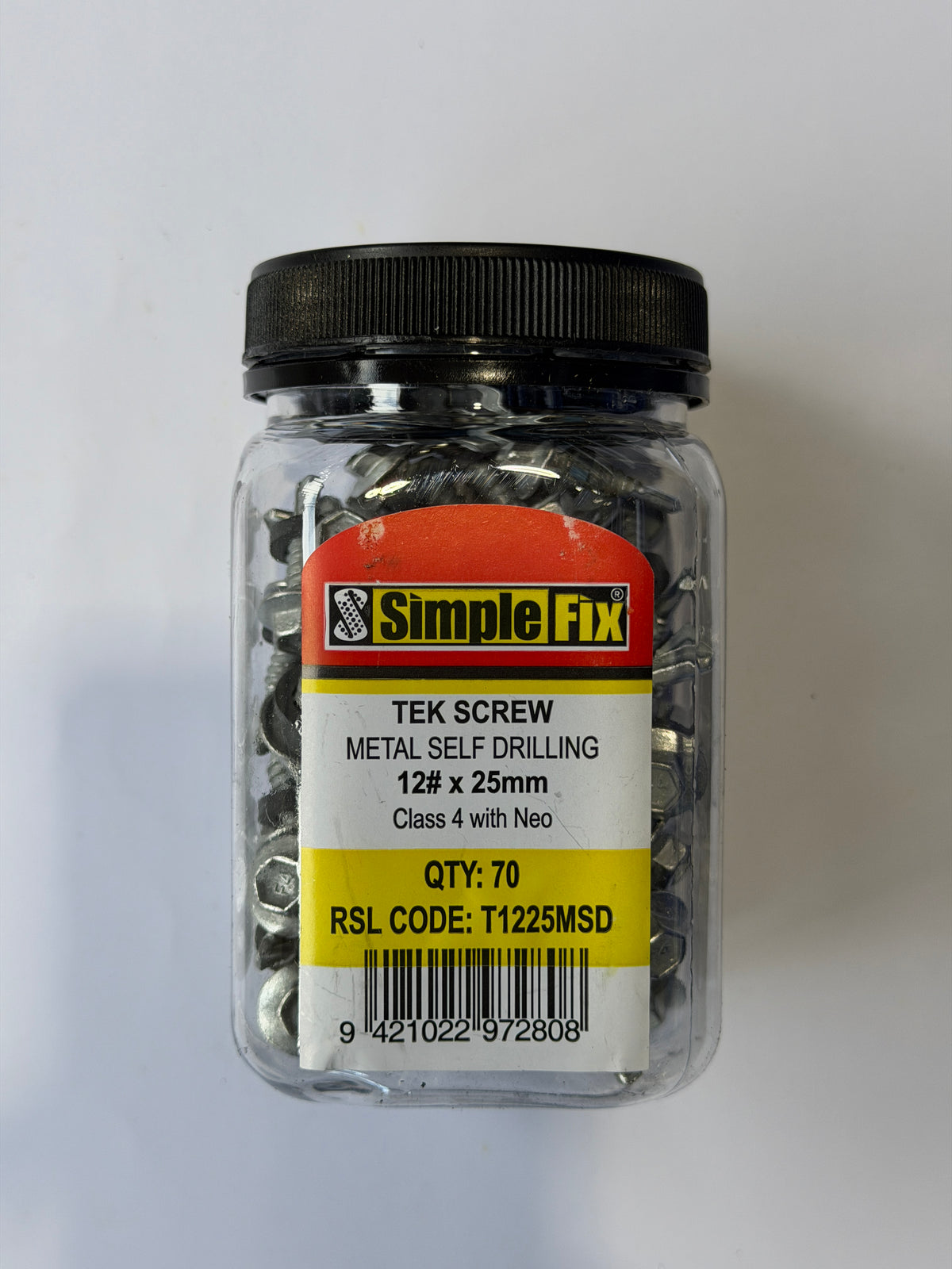 [SBL1013] SimpleFix Tek Metal Self Drilling Screw 12 x 25mm C4 Neo