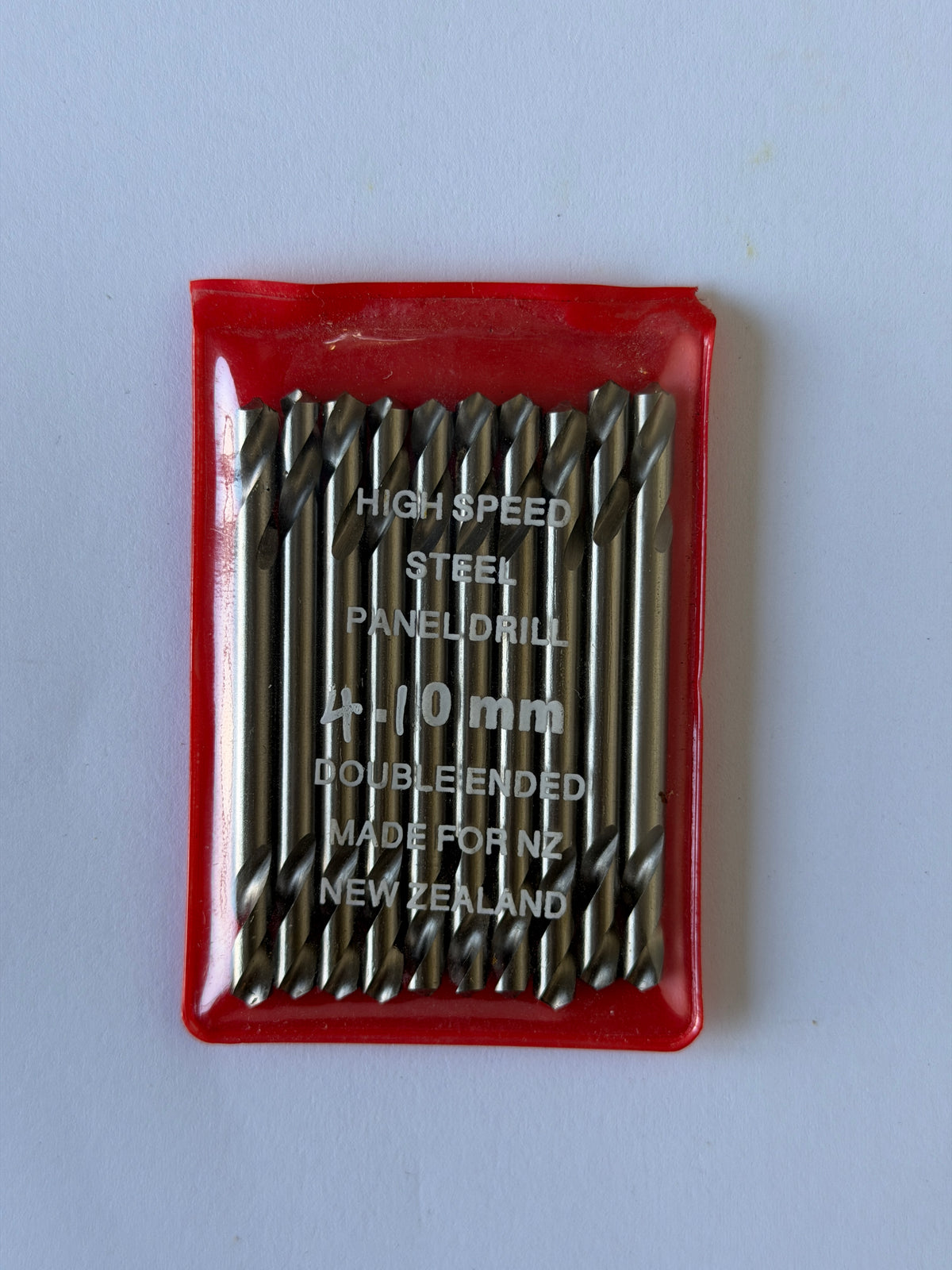 [DBA1008] High Speed Steel Double Ended Jobber Panel Drill Bright 4.10mm x10 Pack