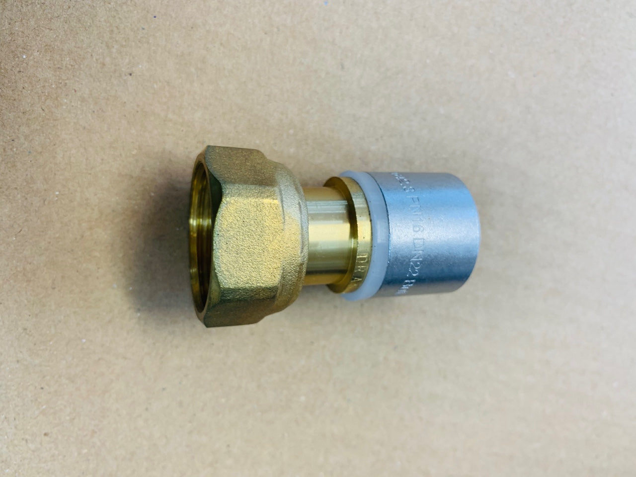 [CRP1017] PB Crimp Brass Swivel Adaptor