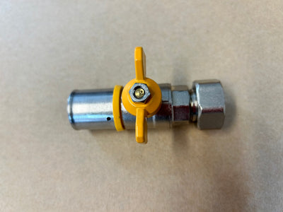 [8471] Gas ball valve 25mm pex - 3/4 swivel connection