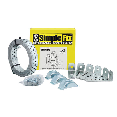 [HWC1008] SimpleFix Seismic Cylinder Restraint Kit 3 Strap
