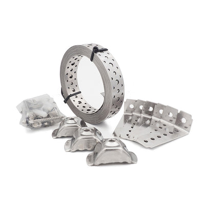 [HWC1009] SimpleFix Seismic Cylinder Restraint Kit 3 Strap 304 Stainless
