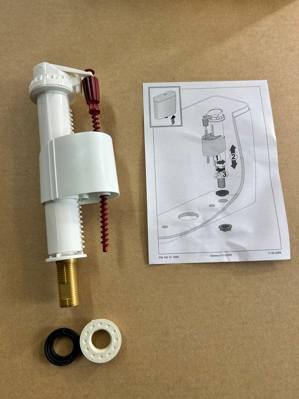 [M1141] toilet floating (inlet) valve - solid brass connection
