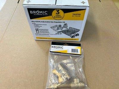 [GRH1003] Bromic Adjustable Gas Regulator Kit 8Kg 400Mj