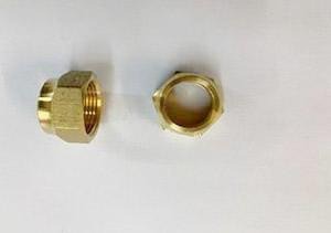 [234] Brass Crox Nut 15mm - NZ Pipe