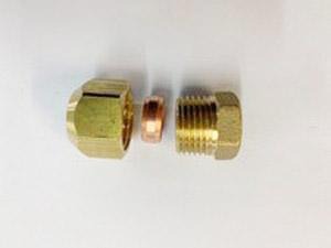 [237] Brass Copper end cap 15mm - NZ Pipe