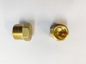 [222] Brass Male End Cap 15mm - NZ Pipe