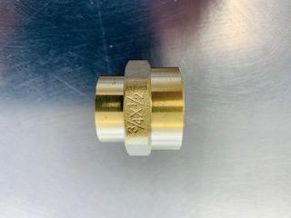 [309] Brass Female 15mm/ female 20mm Reducing sockets - NZ Pipe