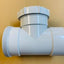 [1160]  PVC inspection 100mm Y junction right hand