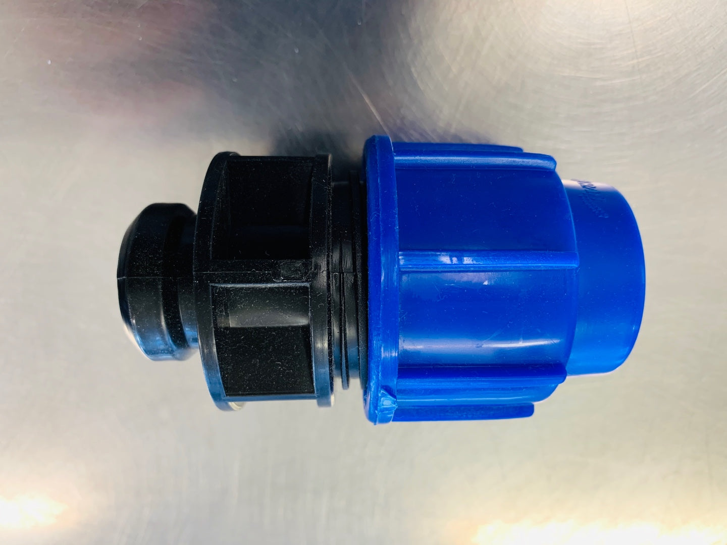 [3712] Mainpipe (blue)- 25mm female adapter  x 1/2"