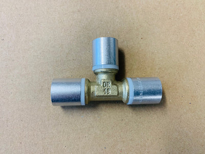 [CRP1010] PB Crimp Brass Equal Tee
