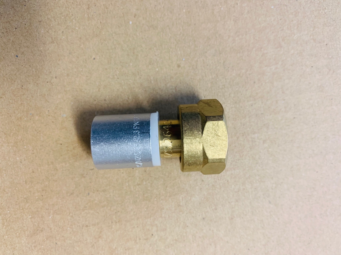 [CRP1017] PB Crimp Brass Swivel Adaptor