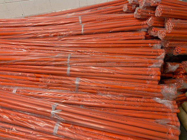 [E723] Orange Electrical conduit 25mm -- 4M long (pickup only or delivery by arrangement)