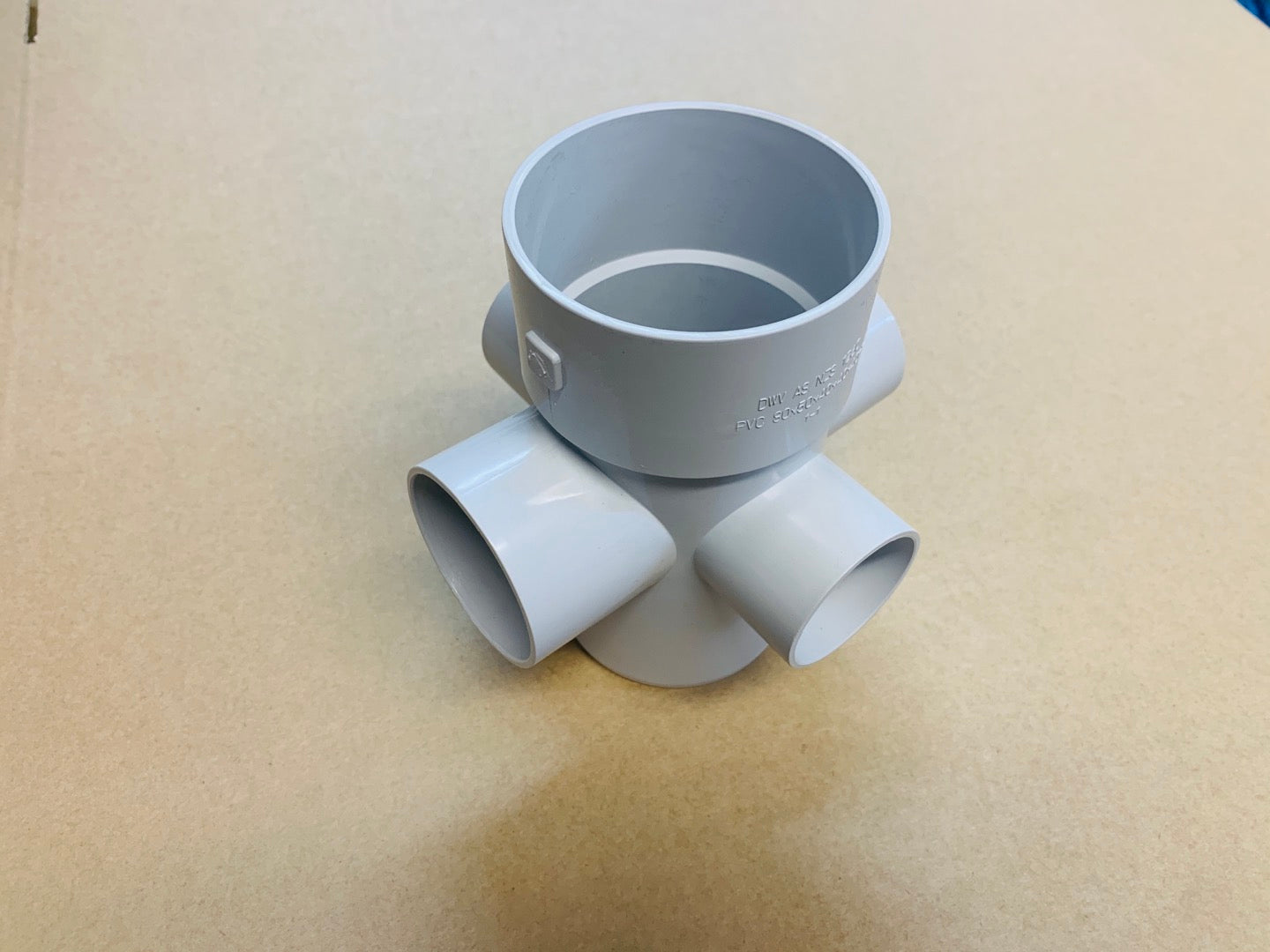 [PVC1014] PVC 4 Way Riser Junction 100x50x40mm